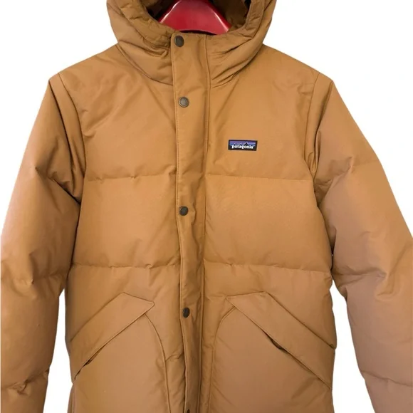 Patagonia Tan Hooded Parka - Picture 4 of 11
